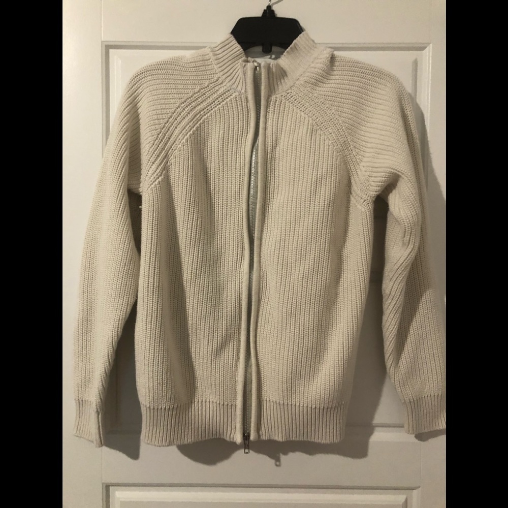 H&M Womens sweater jacket white